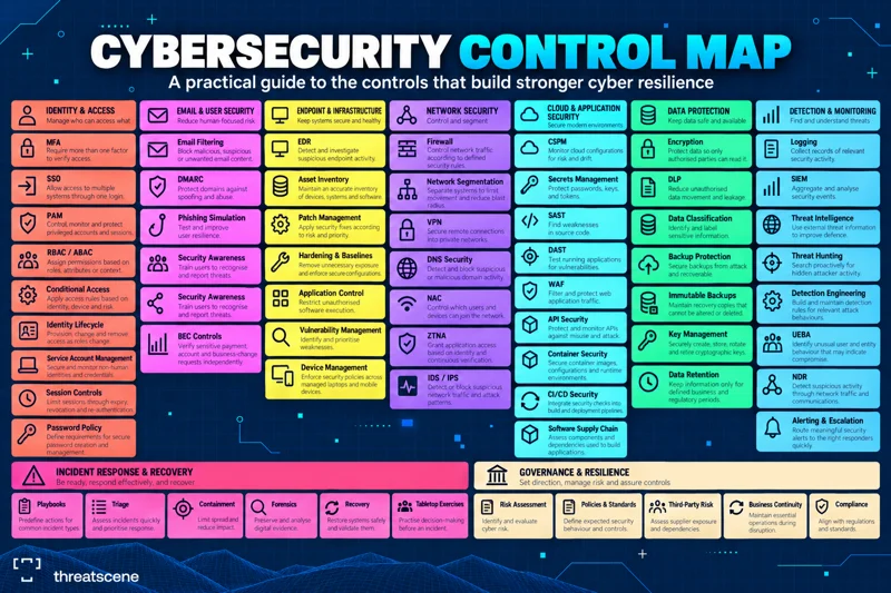 Cybersecurity Control Map poster