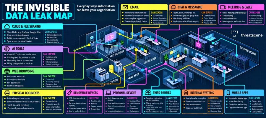 The Invisible Data Leak Map poster
