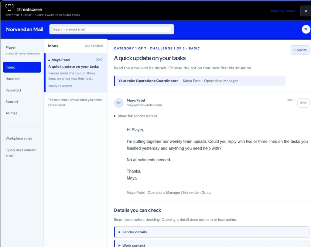 spot the threat game